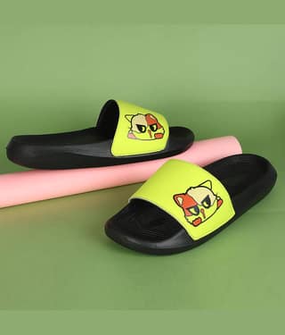 PERY PAO Green Men's Slide Flip Flop