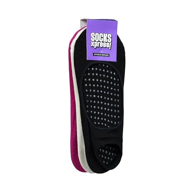 BALENZIA Socks Xpress Women’s Yoga Socks | Made with Bamboo Cotton & Spandex I Pack of 3 view 2