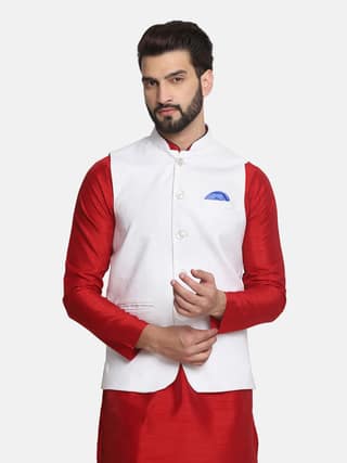 TAHVO men linen nehru jacket