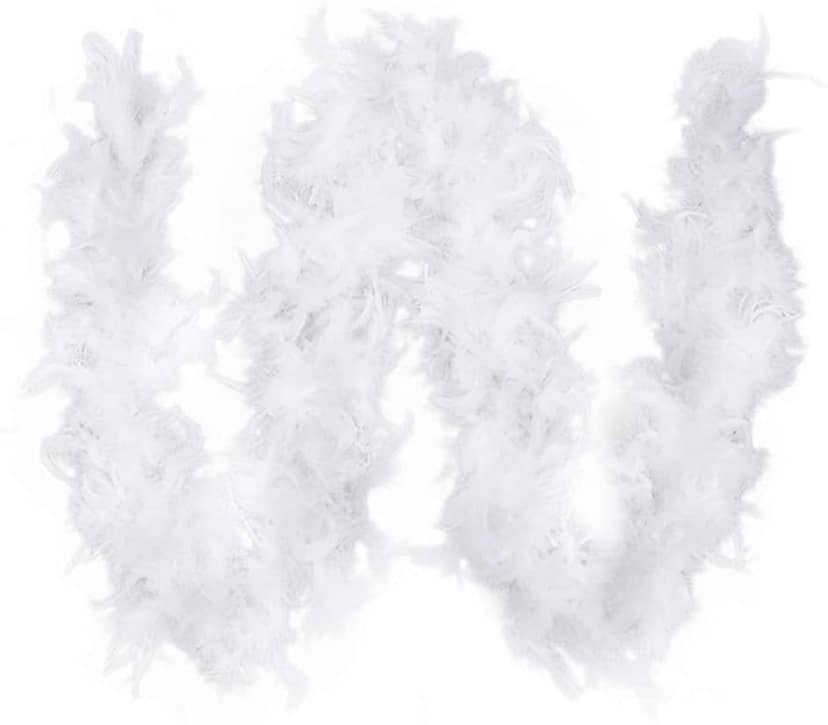 Feather Boa White view 4