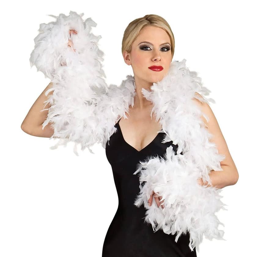 Feather Boa White view 7