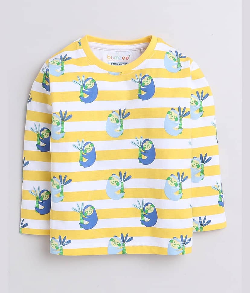 BUMZEE Pack of 1 Boys 100% Cotton Nightsuit Set ( Navy Blue ) view 2