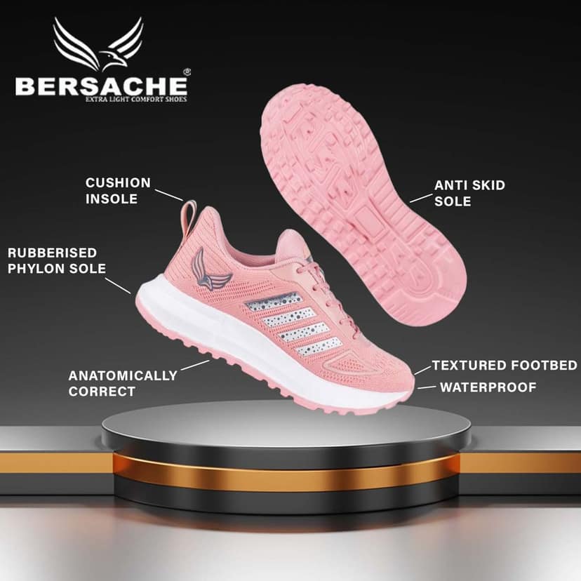 Bersache Premium Sports ,walking,Gym,cricket, Trending Running Shoes For Women's view 5
