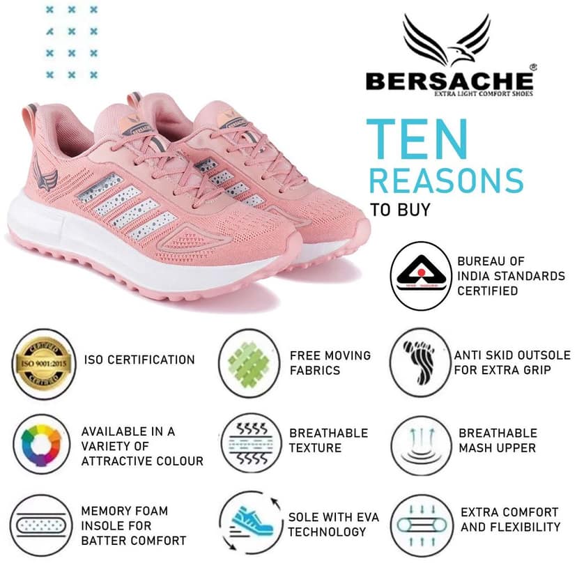 Bersache Premium Sports ,walking,Gym,cricket, Trending Running Shoes For Women's view 7