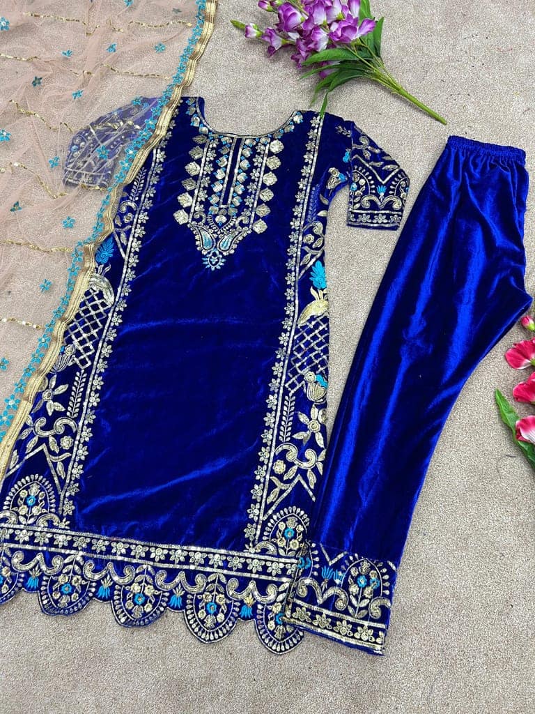 Ready to wear indian salwar kameez Dupatta for women anarkali designer pakistani dresses Festival 3 piece view 5