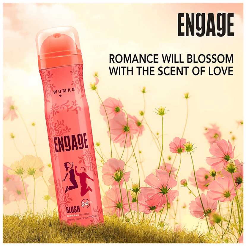 Engage Bodylicious Deodorant Spray - Blush, Long Lasting Fragrance, For Women, 150 Ml view 2