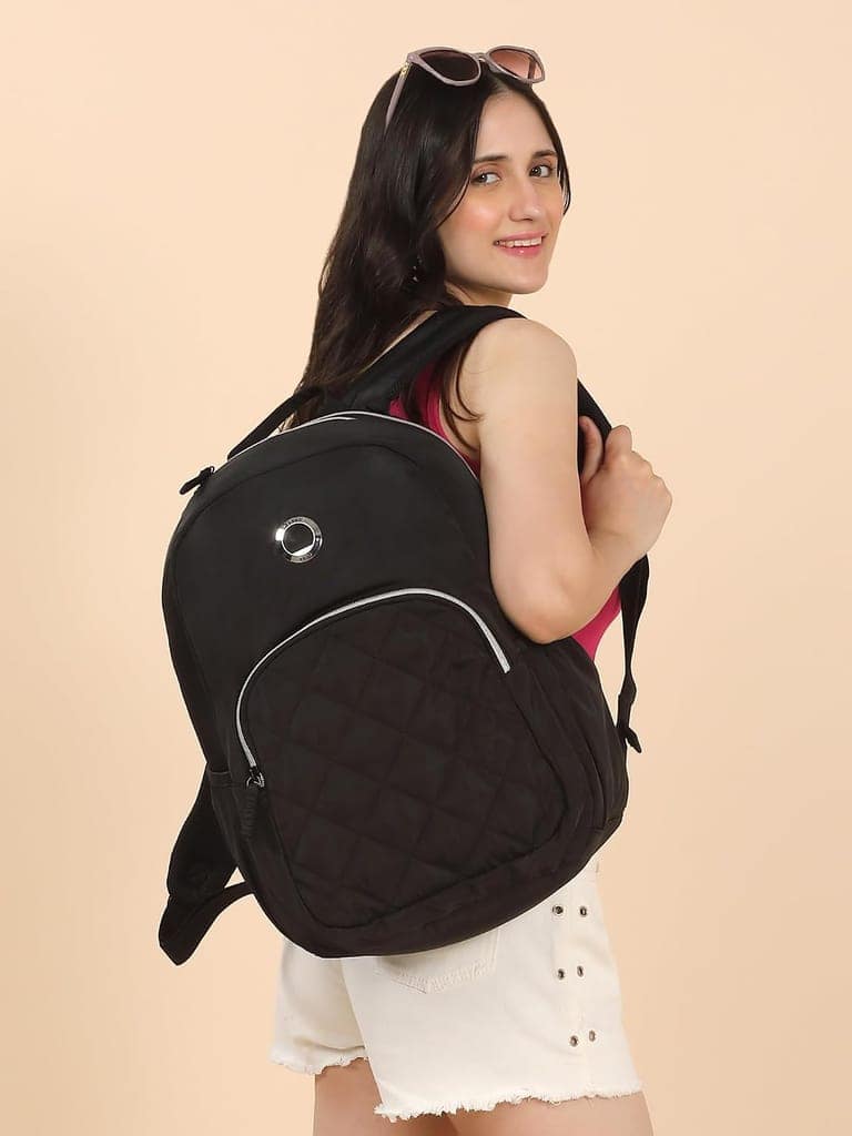 PARIS Karen Backpack | Fits Laptop Up To 14 Inch, 15L Capacity, Water-Resistant Polyester| Office, Collage Backpack, Global Warranty-2 Years view 2