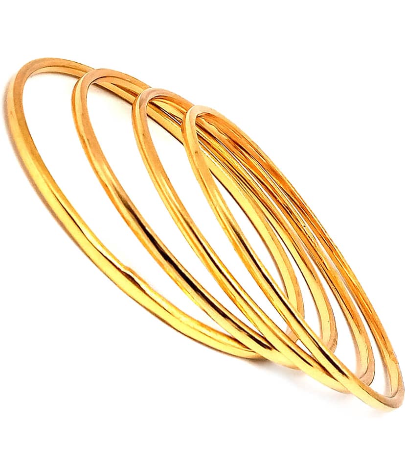 KRIMO Traditional Gold Plated Designer Bangles Jewellery For Women / Girls-100359
