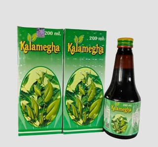 Kalamegha Syrup 200ml | Ayurvedic Liver Support & Detox | Herbal Blood Purifier & Digestive Aid" Herbal Syrup, Pack of 2