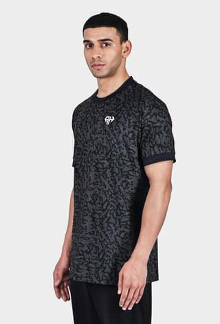 Black Camo Crew Neck