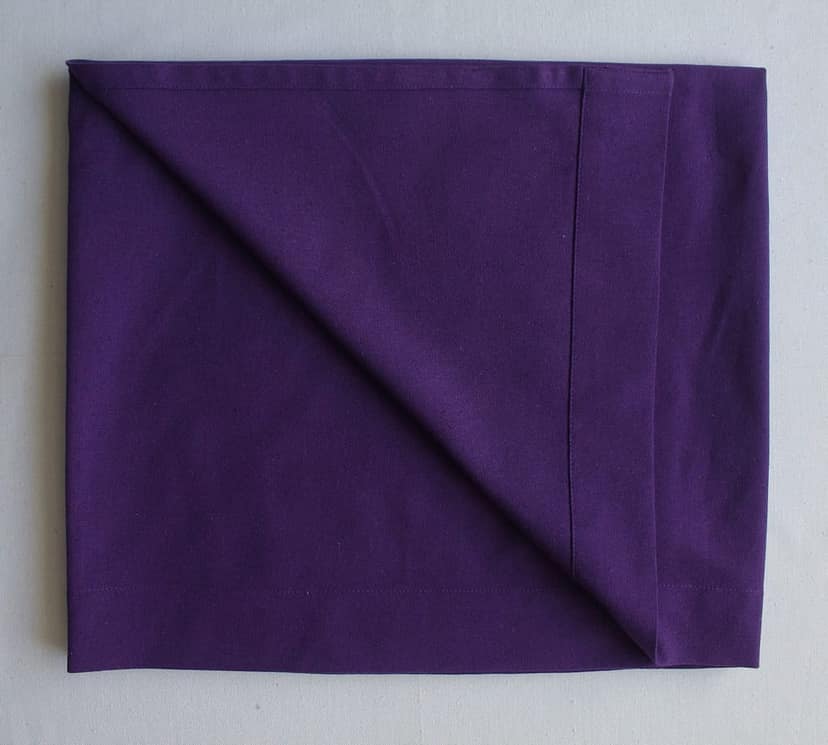 AIRWILL Cotton Classic Diamond Purple Geometric & Solid Pattern Long Door Curtains 275 / 9ft Length - (Purple, Pack of 4) view 5
