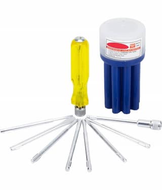 Aldeco Screwdriver Kit with 8 Blades and Electrical Tester for Multipurpose Application/ Precision Screwdriver Set (Multicolor).
