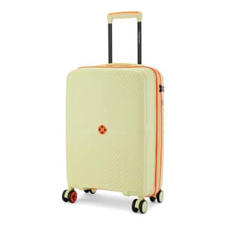 Nature Miles Rolling Suitcase - Light Yellow & Orange Accents