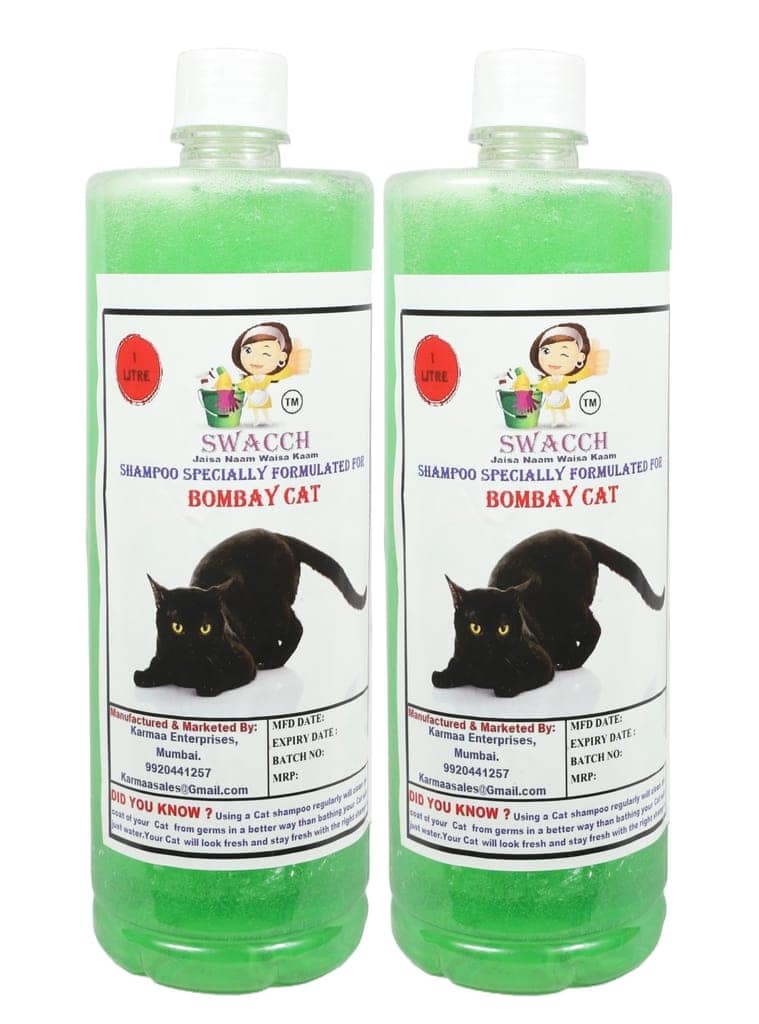 SWACCH Shampoo Specially Formulated for Bombay Cat (1 Litre) (Pack of 2) Neem Alovera view 2