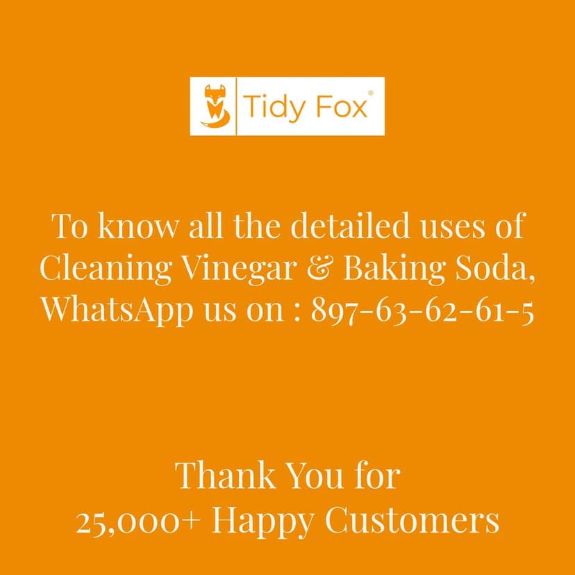 Tidy Fox Cleaning Vinegar / All Purpose Cleaner / 8% Vinegar / 5 litre view 3