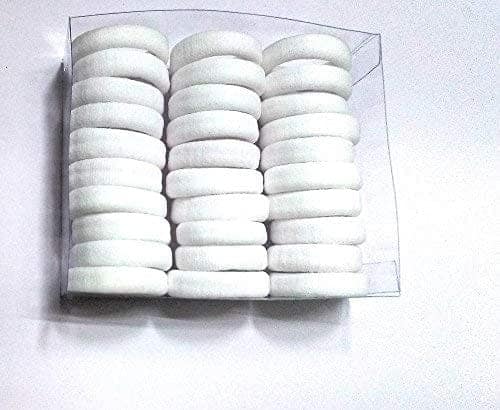 Nawani Long-Lasting White Rubber Band for Hair -30 Pieces view 3