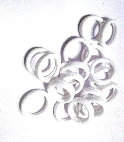 Nawani Long-Lasting White Rubber Band for Hair -30 Pieces view 4