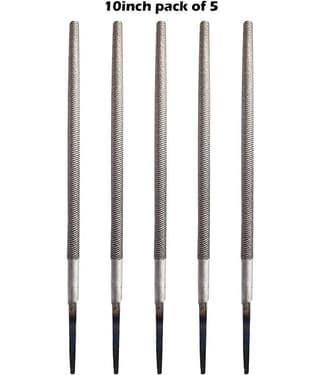 Round Engineer's File Tool 10Inch (250mm) (Pack Of 5) File & Rasp Round