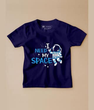 Be Awara Pack of 1 Unisex for Baby Cotton T-Shirt ( Navy )