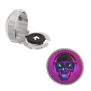 The Smart Buttons - Shirt Button Cover Cufflinks for Men - SkullBeat