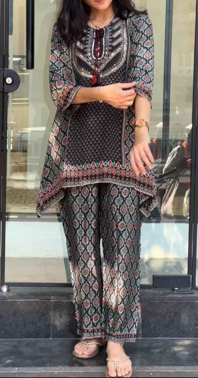 Pure Natural Crape Co Ord Set