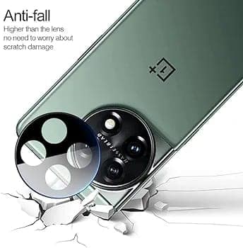 OnePlus 11R Camera Lens Protector Full Coverage Tempered Glass OnePlus 11R (5G) 9H 3D, Black view 4