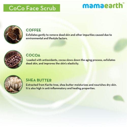 MAMAEARTH Coco facewash (100 ml) + Scrub (100 gm) Combo Pack of 2 view 4