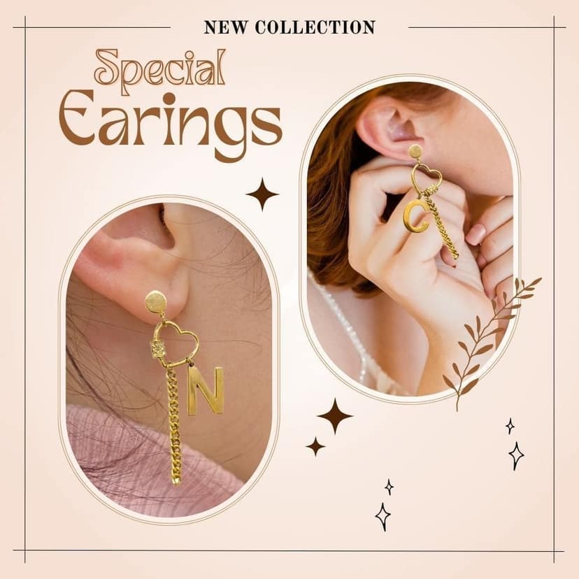 Jewelryklub Fancy Trendy Stylish Earrings For Women And Girls Gold Plated For Girls Women Design 3 view 4