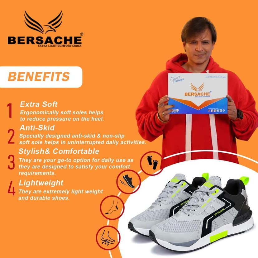 Bersache Sneaker, Loafers ,Casual With Extra Comfort Sneakers For Men's view 2
