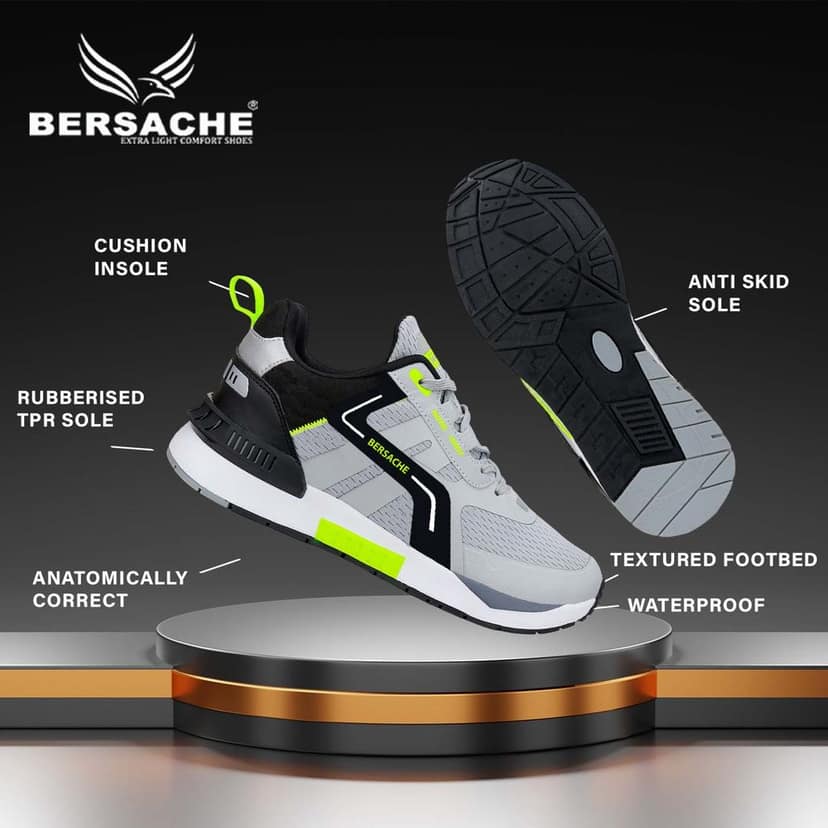Bersache Sneaker, Loafers ,Casual With Extra Comfort Sneakers For Men's view 4