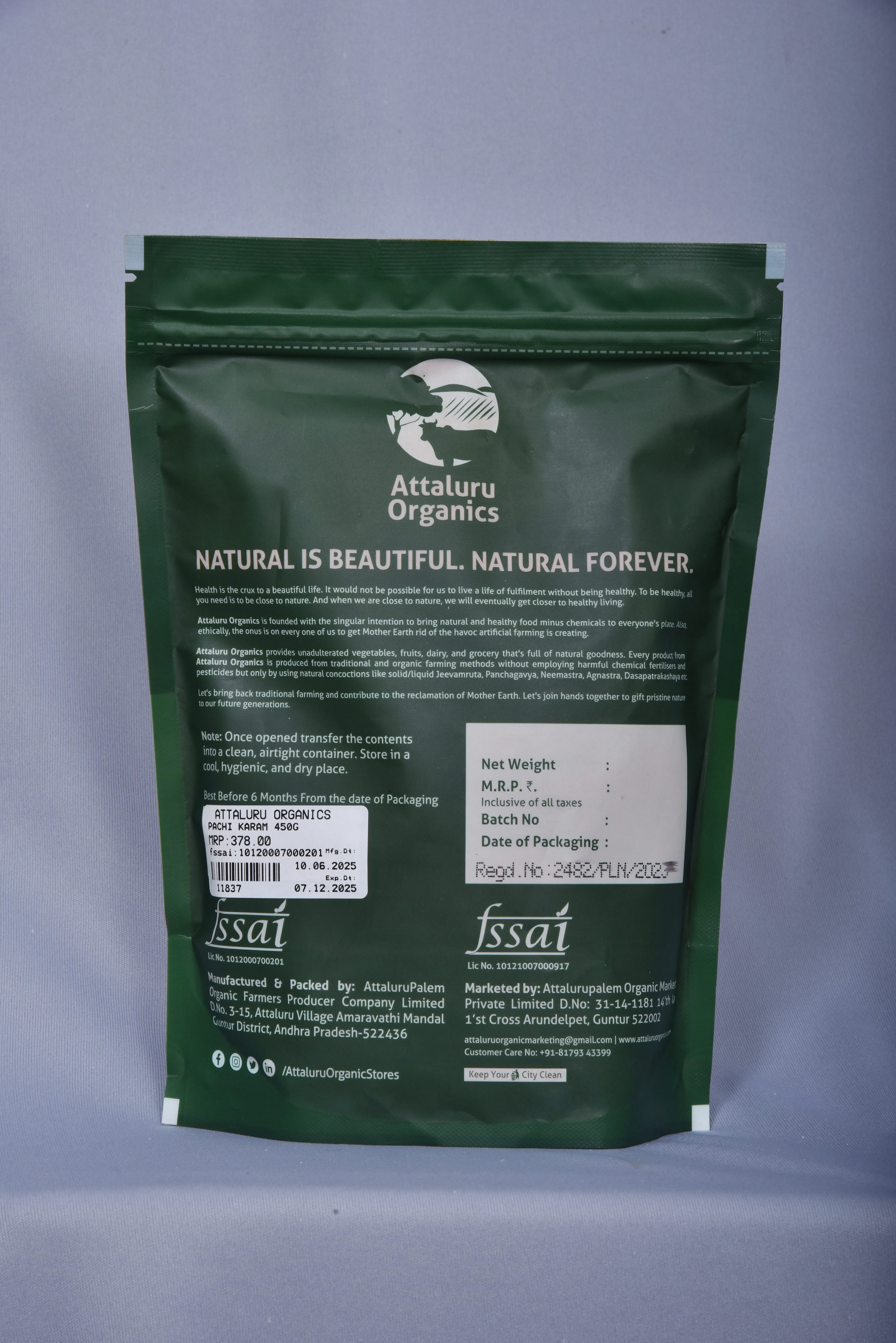 Attaluru Organics Red Chilli Powder