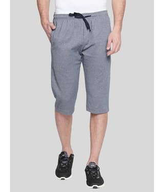 Avoq - Charcoal Cotton Blend Men's Three-Fourths ( Pack of 1 )