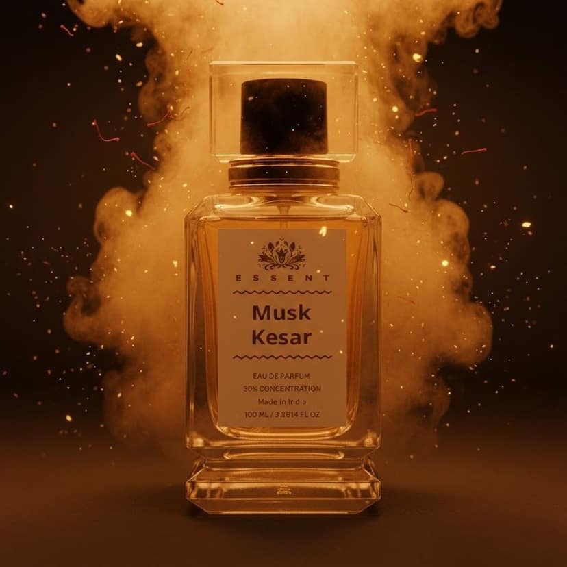 Essent Perfumes Musk Kesar Eau de Parfum (EDP) – Musk Saffron Warm Spicy Long Lasting Perfume – Unisex Fragrance view 2