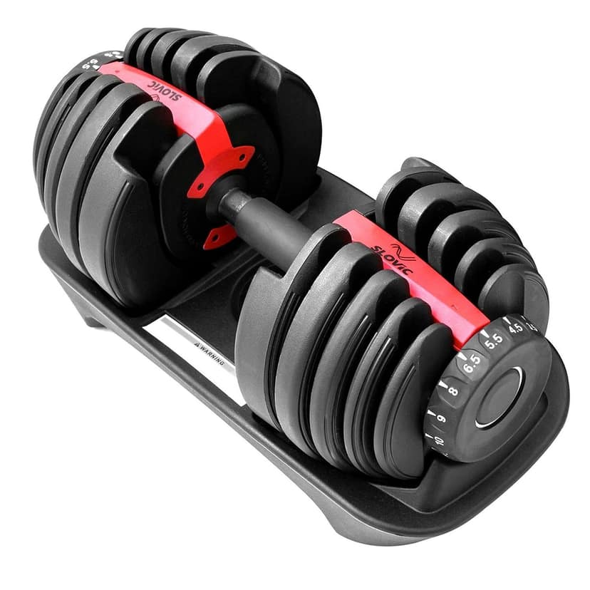 Slovic Adjustable Dumbbell Single Piece - 2.5 to 24 kg view 2