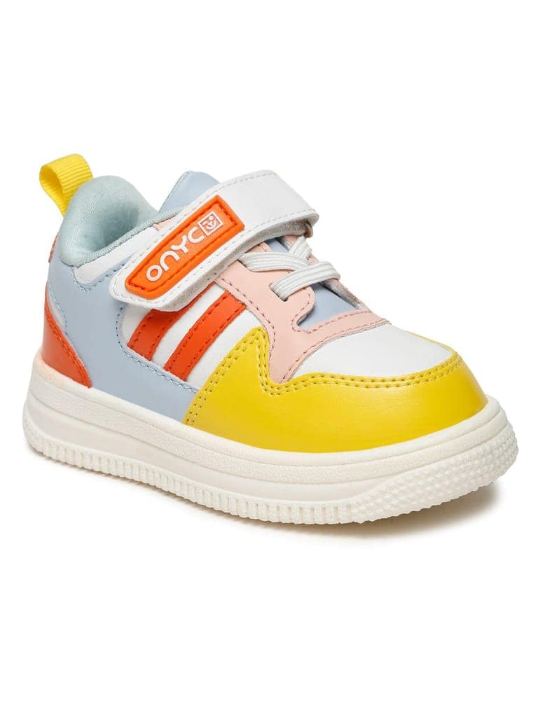 Donut Comfortable & LightWeight Sneakers With Elastic Laces - White (Unisex) view 7