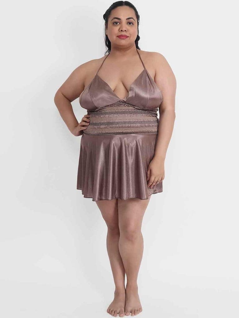 Plus Size Hot Short Bikini Dress for Honeymoon BB35Bm view 4