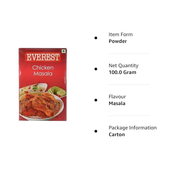 Everest Spices | Chicken Masala Powder | 100 Gm Each | Pack of 2| 200 Gm Pack view 3