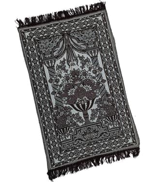 ADIRNY Gray Single Cotton Prayer Mat ( 110 X 70 cm )