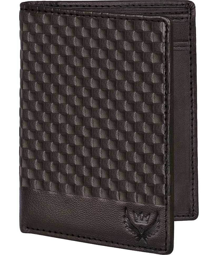 Lorenz Brown 100% Leather Men's RFID Wallet ( Pack of 1 )
