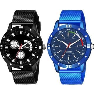 HRV Men's Round Dial Multi Strap Analog Watch