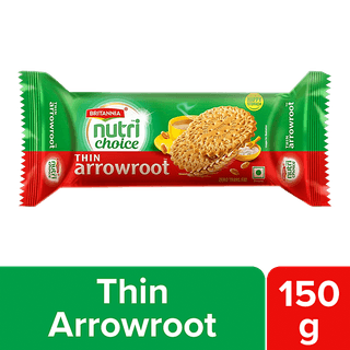 Britannia Nutrichoice Arrowroot Crackers, 150 gm