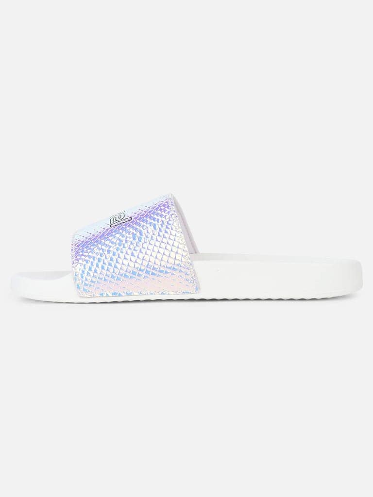 Lumi Women White Slides view 5