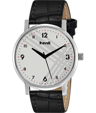 Hant - Black Leather Analog Men's Watch