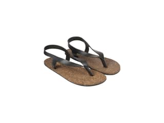 Paaduks Omi Thong-Strap Waterproof Cork Black Sandals - UK 11
