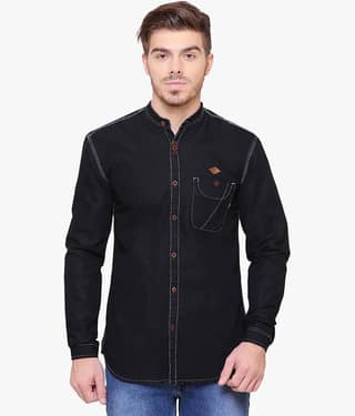 Kuons Avenue - Blue Denim Slim Fit Men's Casual Shirt ( Pack of 1 )