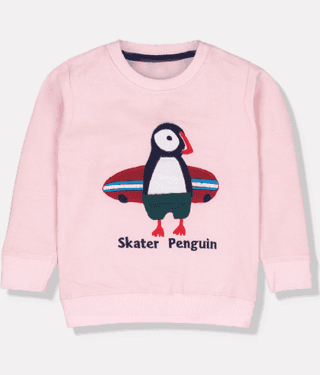 Mustmom Cute Winter Unique Printed Comfortable Sweatshirt for Baby Girls