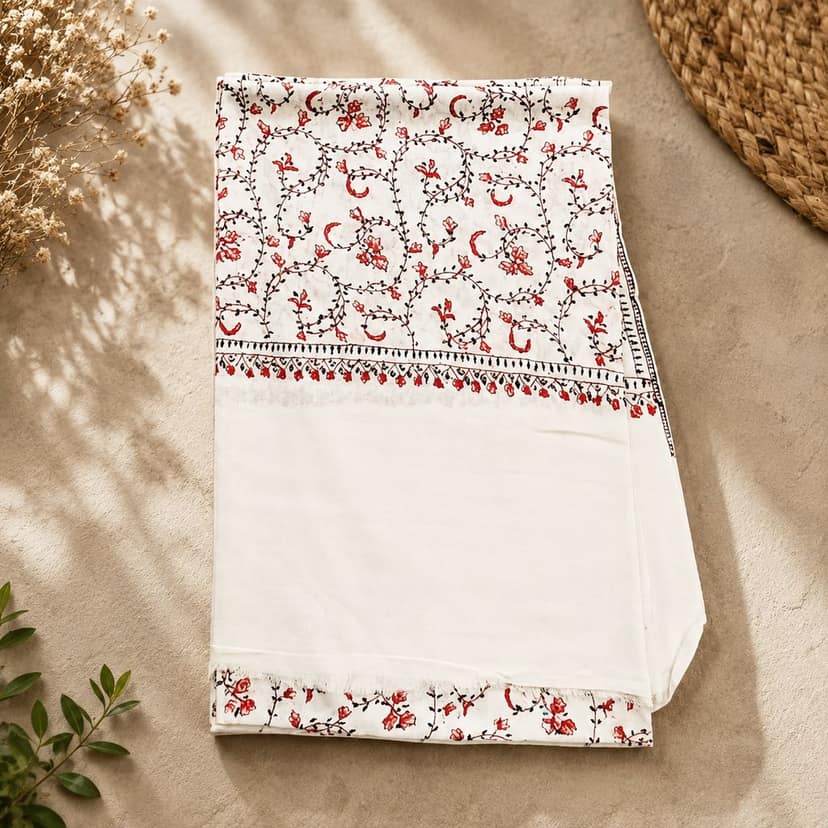 Pashmina Shawl – Creamish White view 2