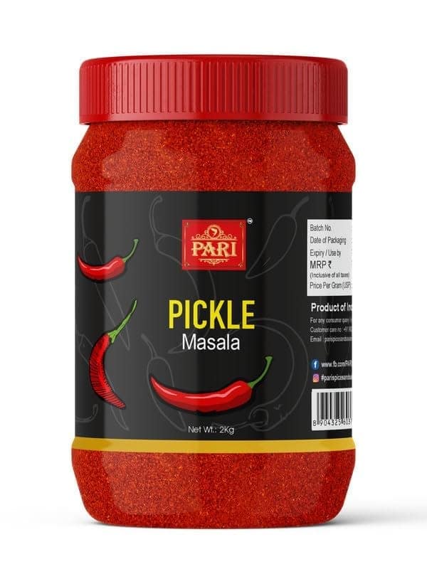 Pari Aachar Masala | Pickle Masala | No Preservative & Colour | Authentic, Aromatic, Flavourful Spice Mix |Pure & Hygiene | 100% Fresh and Natural | Easy to Cook | (Pack of 1 x 2000g)