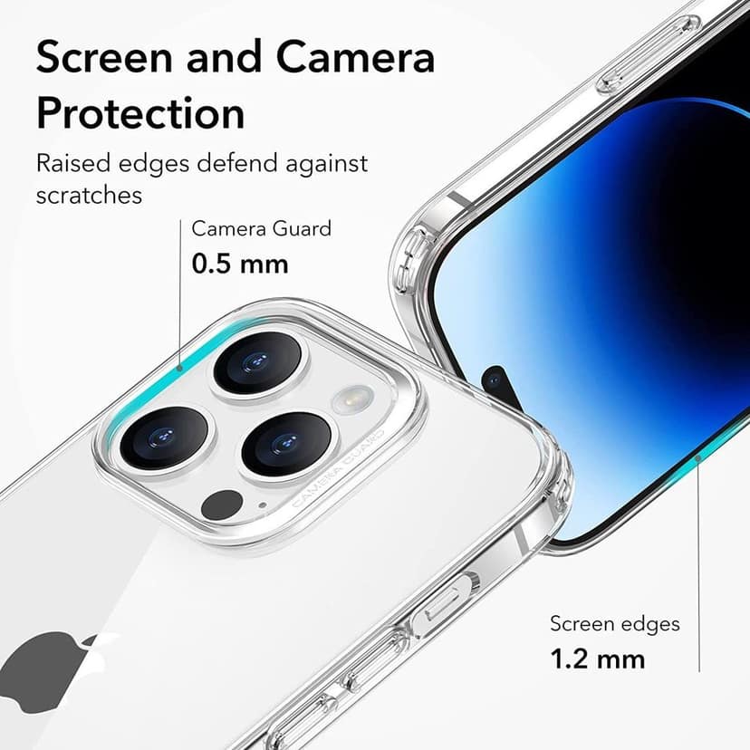 Faircost for iPhone 14 Pro Back Cover Shockproof (Silicon| Transparent) view 6