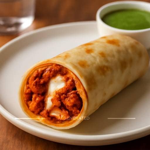 Chicken Tikka Cheese Roll